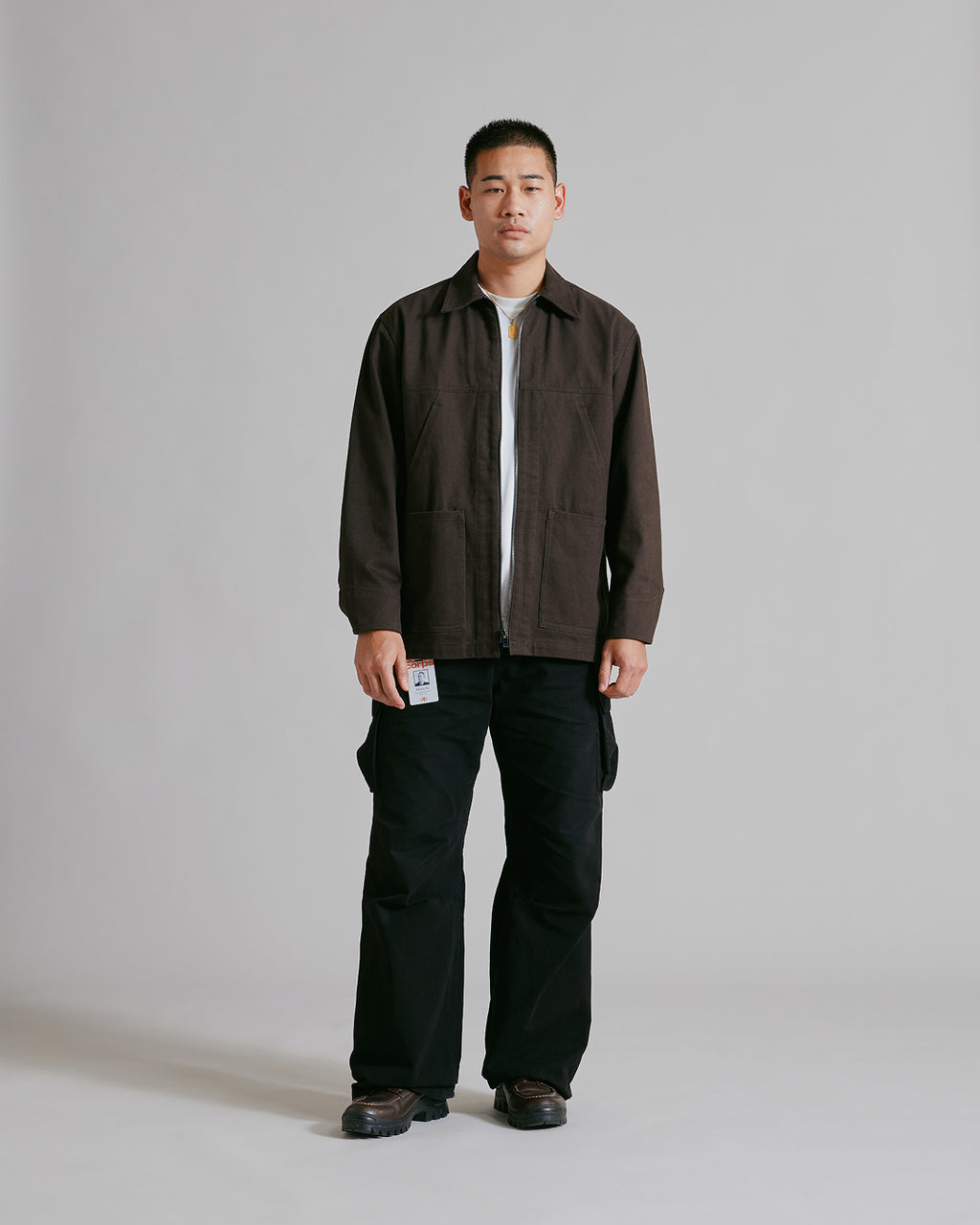 Jacket 1B Charcoal Brown