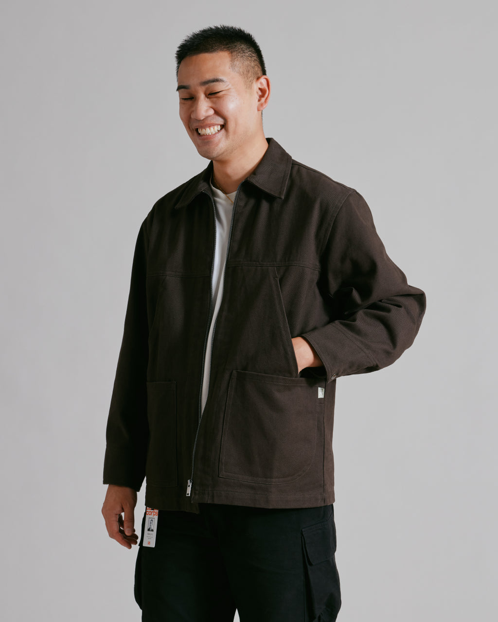 Jacket 1B Charcoal Brown