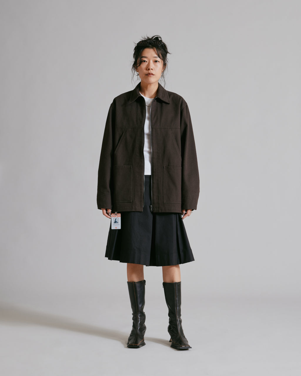 Jacket 1B Charcoal Brown