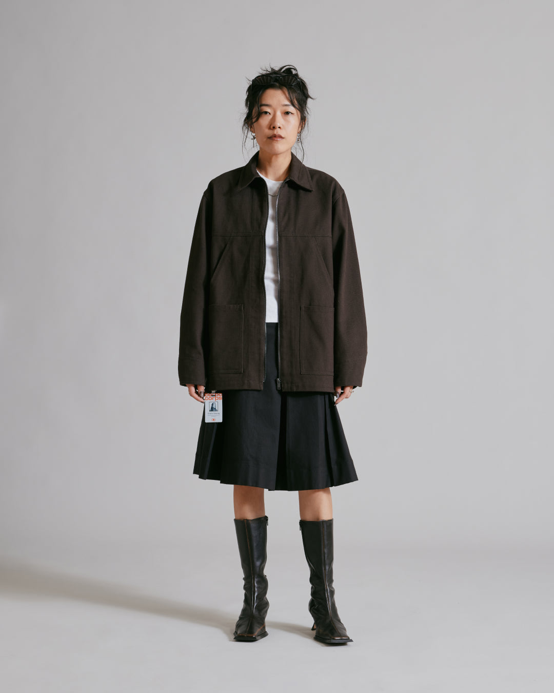 Jacket 1B Charcoal Brown