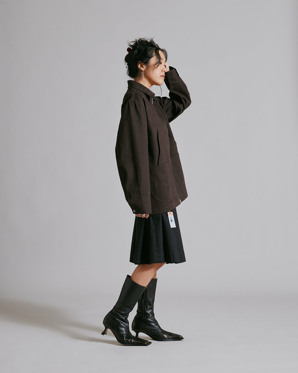 Jacket 1B Charcoal Brown