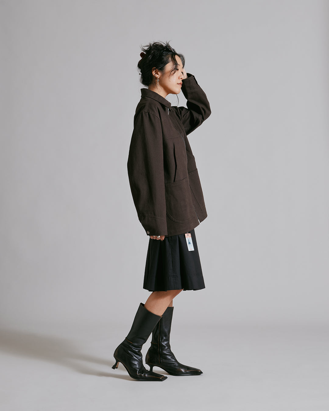 Jacket 1B Charcoal Brown