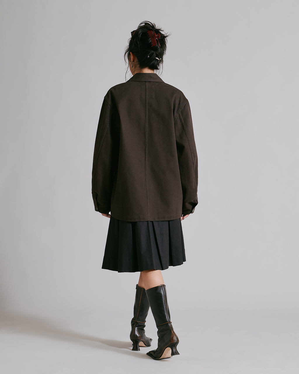 Jacket 1B Charcoal Brown